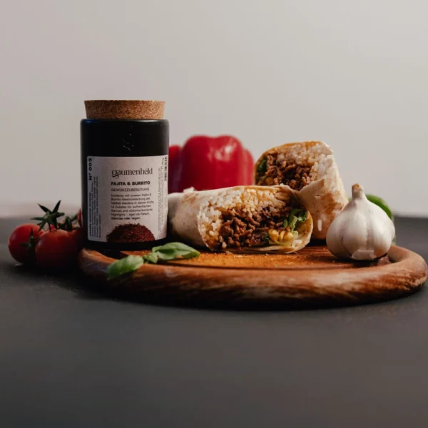 Fajita & Burrito Gewürz im Spice Pot mit fertigen Wraps