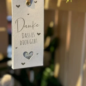 Geschenkanhänger - Danke
