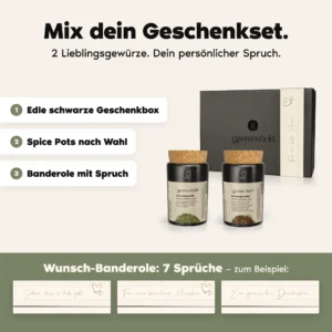 Mix dein Geschenkset – Übersicht