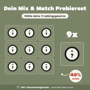 Dein Mix & Match Probierset von Gaumenheld – 9 Lieblingsgewürze frei wählbar, 40 % sparen